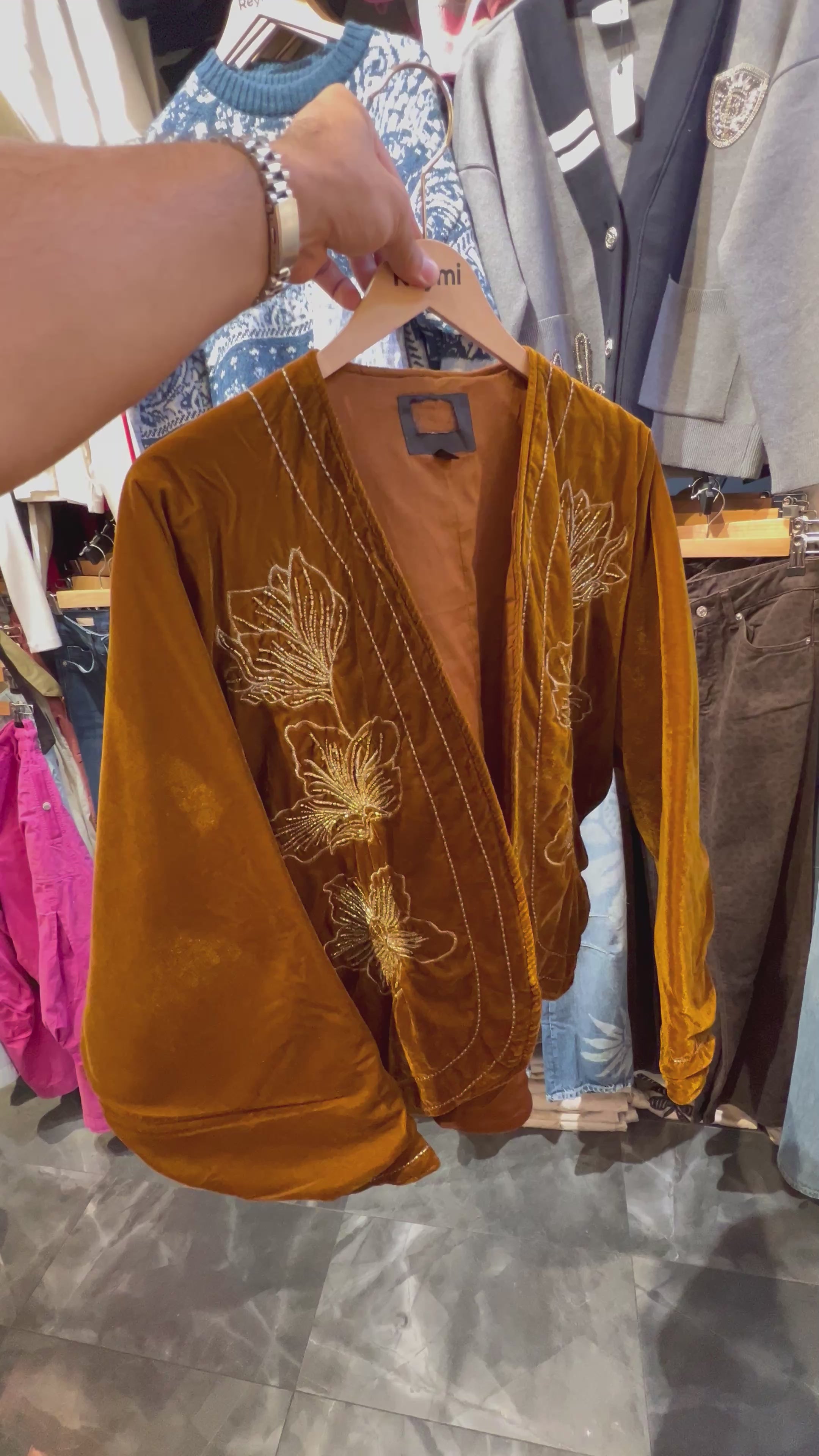 Velvet Bomber Jacket