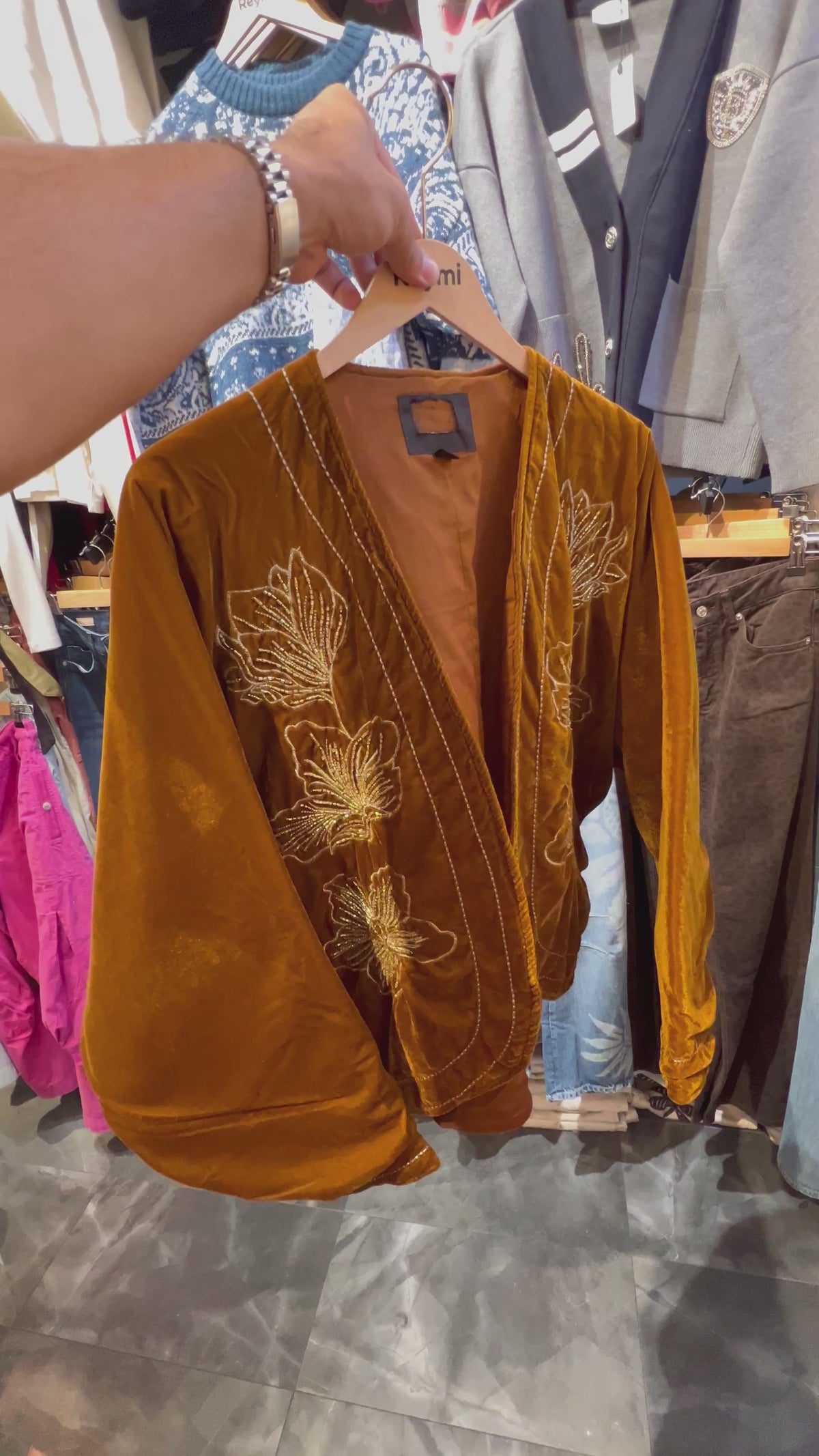 Velvet Bomber Jacket